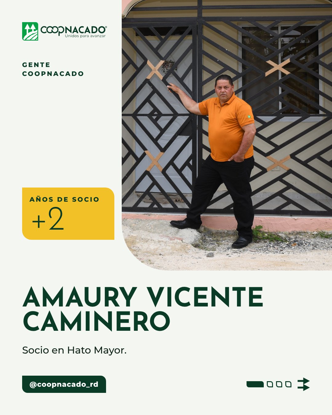 Amaury Vicente Caminero. Lámina 1 de 4 de su historia